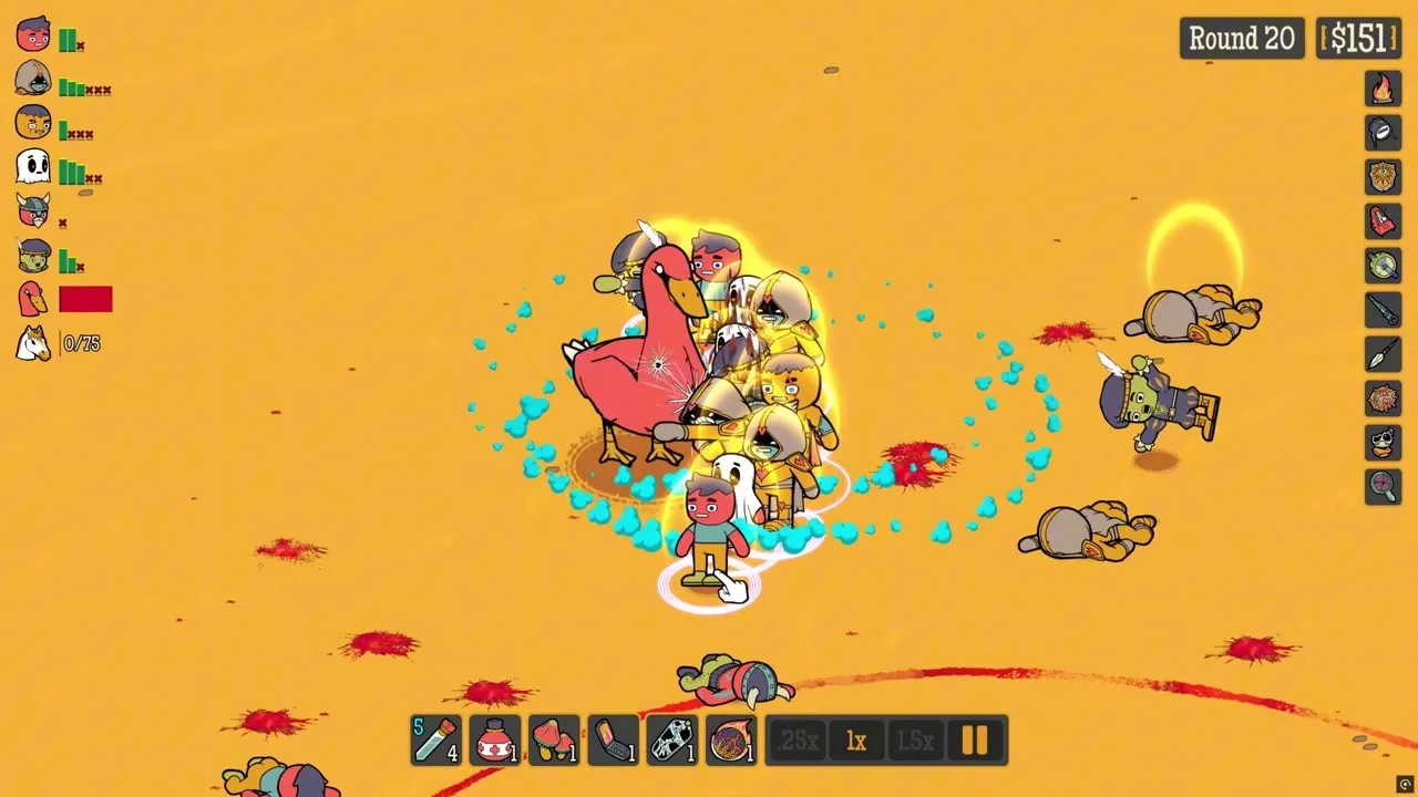 How Many Dudes? Fantasy Family Bonfire Max HP stacking in autobattle