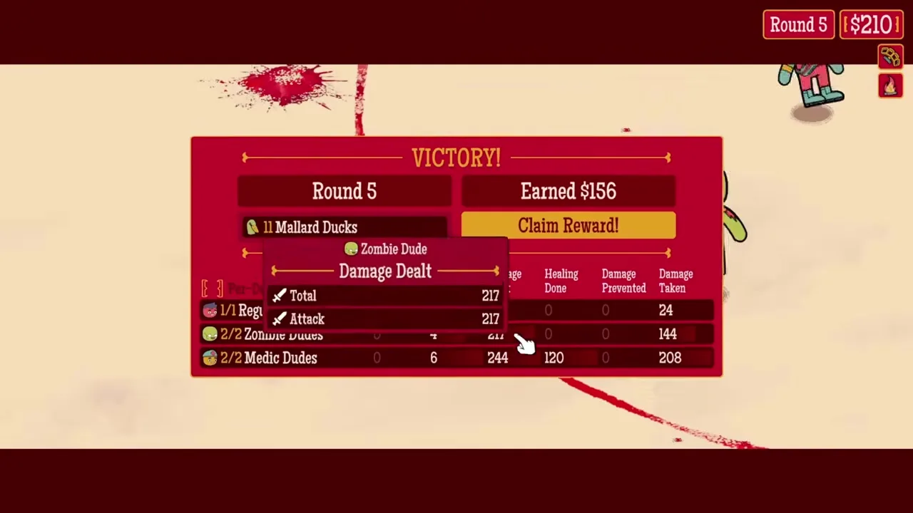 How Many Dudes? boss Trinket pick screen after an Act fight